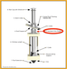 Diagram of Summum Pro Firestop with radiation shield highlighting insulated attic shield and chimney components.