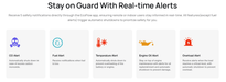 Real-time alerts for safety with EcoFlow app, including CO, fuel, temperature, engine oil, and overload notifications.
