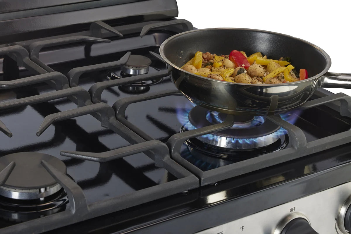 Cuisinière au propane Unique 30" (allumage par batterie) - Acier inoxydable
