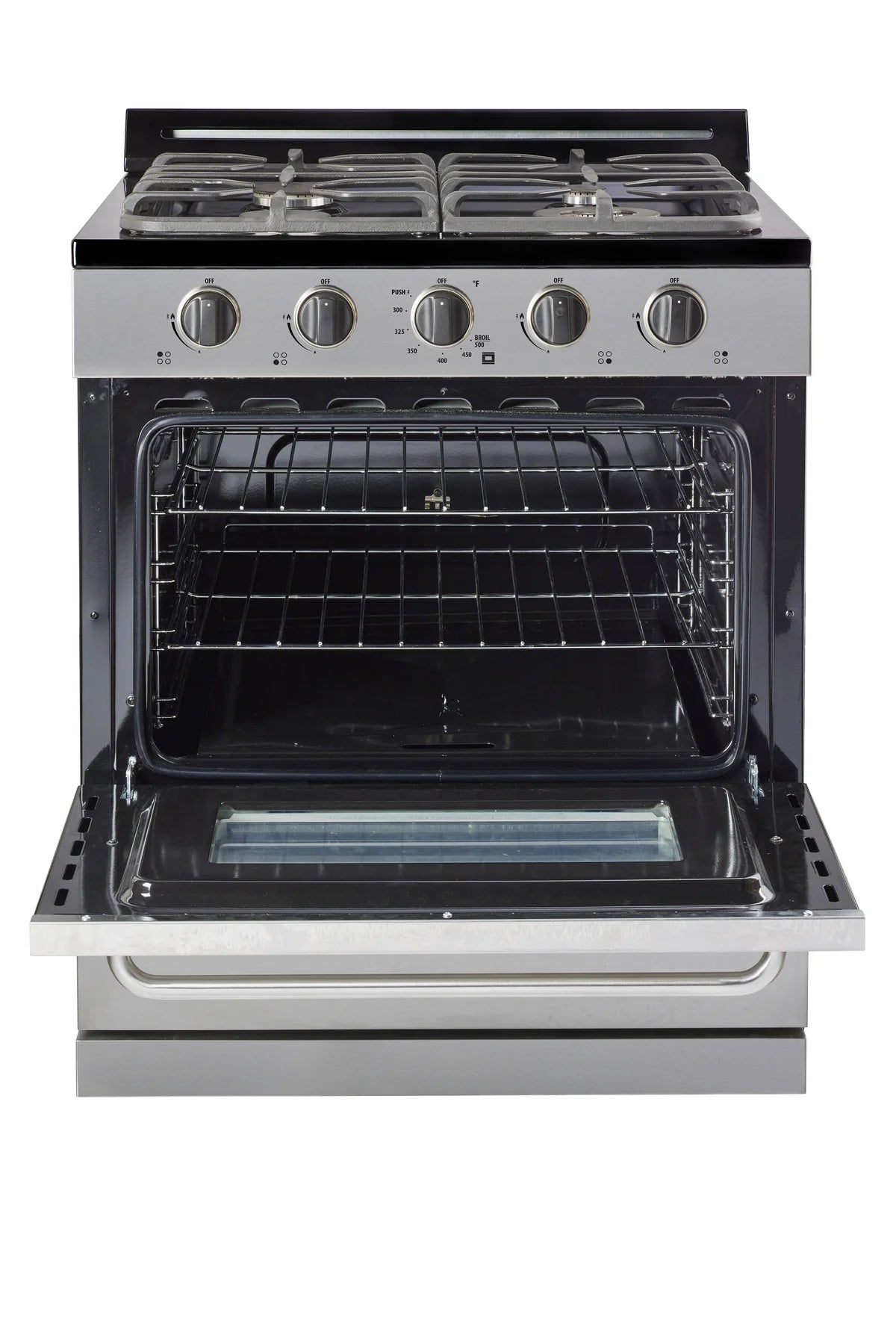 Unique 30" Propane Range (Battery Ignition) - Stainless Steel