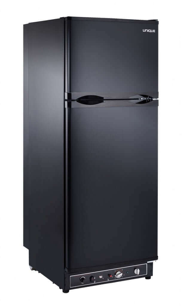 Unique 8 cu/ft propane fridge with 1.7 cu/ft freezer, perfect for cabins - Cabin Depot.