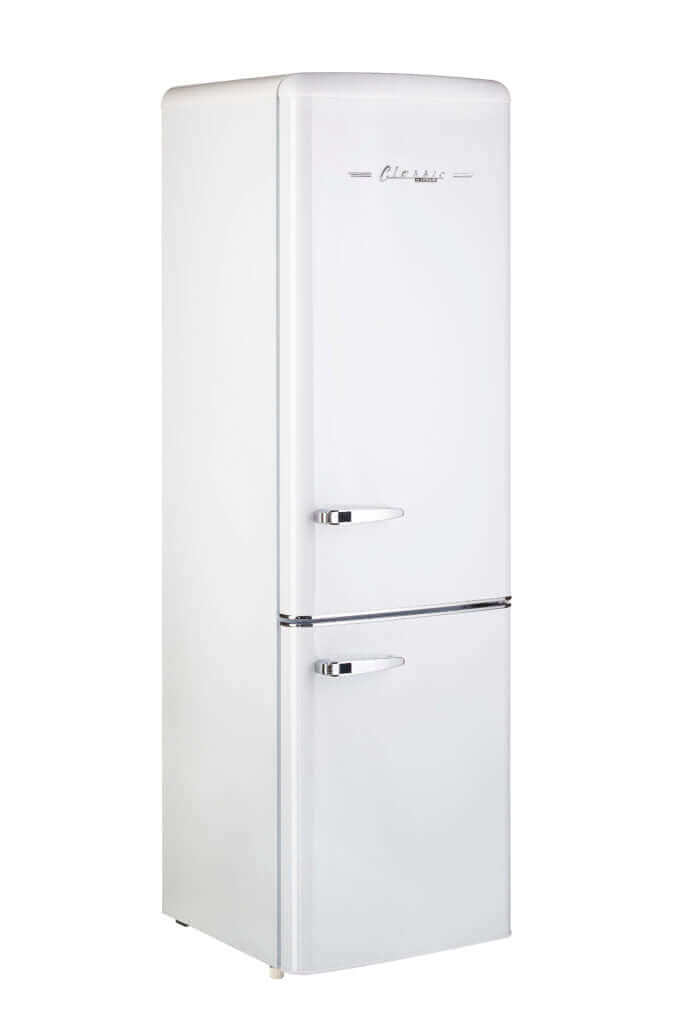 Unique 10 cu/ft 12/24V retro solar powered DC fridge with freezer for cabin depot - energy efficient appliance for off-grid living