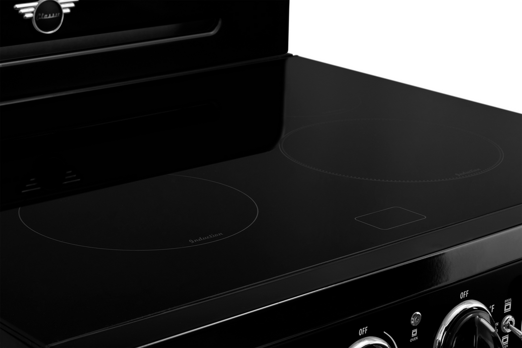 Unique Classic Retro 30" Induction Range - Black