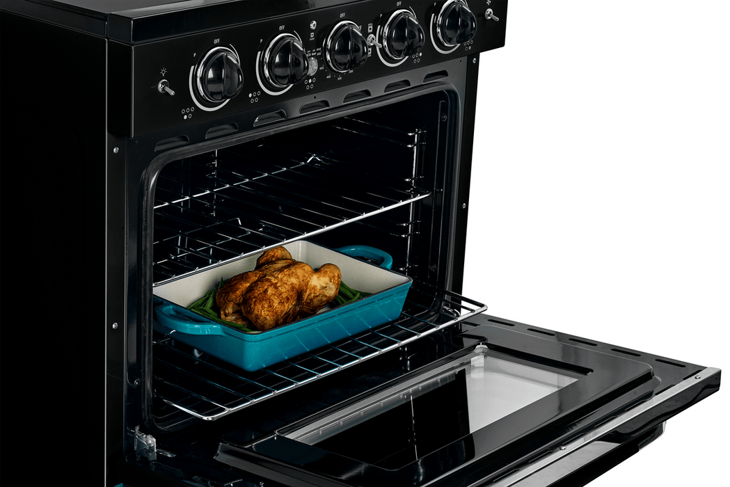 Unique Classic Retro 30" Induction Range - Black