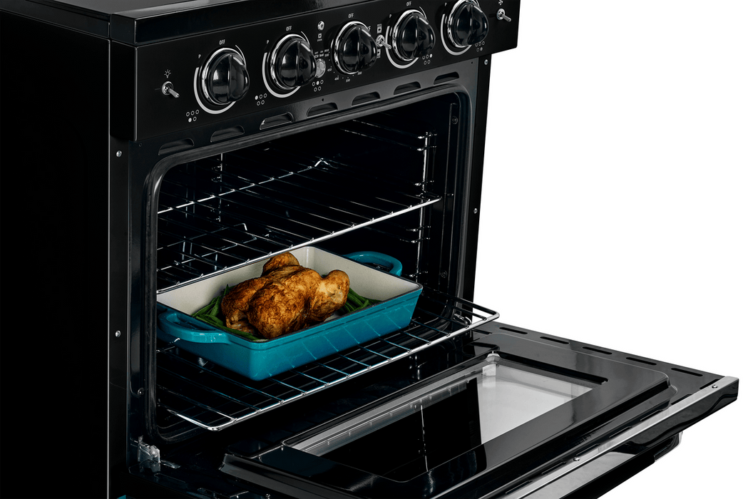 Unique Classic Retro 30" Induction Range - Black