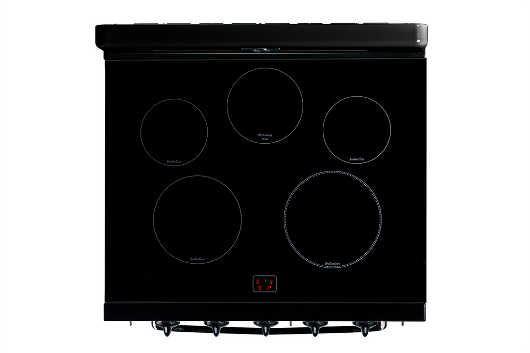 Unique Classic Retro 30" Induction Range - Black