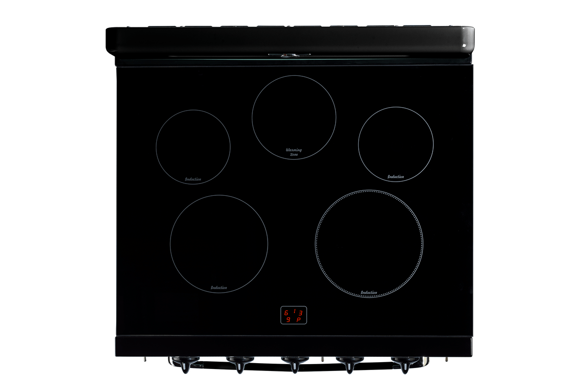 Unique Classic Retro 30" Induction Range - Black