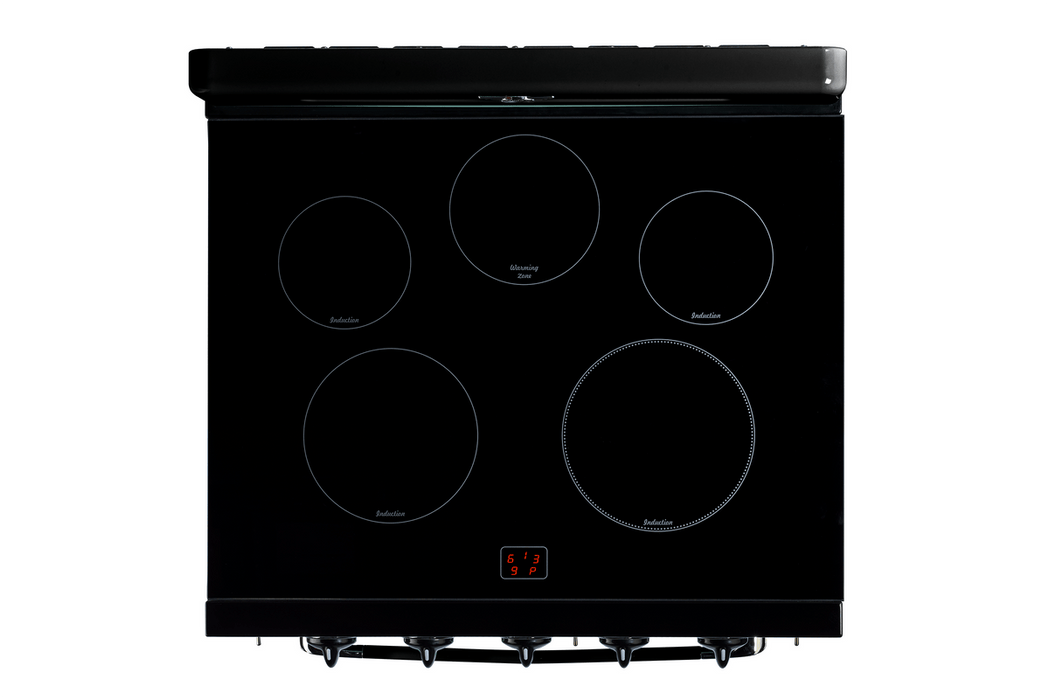 Unique Classic Retro 30" Induction Range - Black