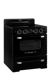 Unique Classic Retro 30" Induction Range - Black