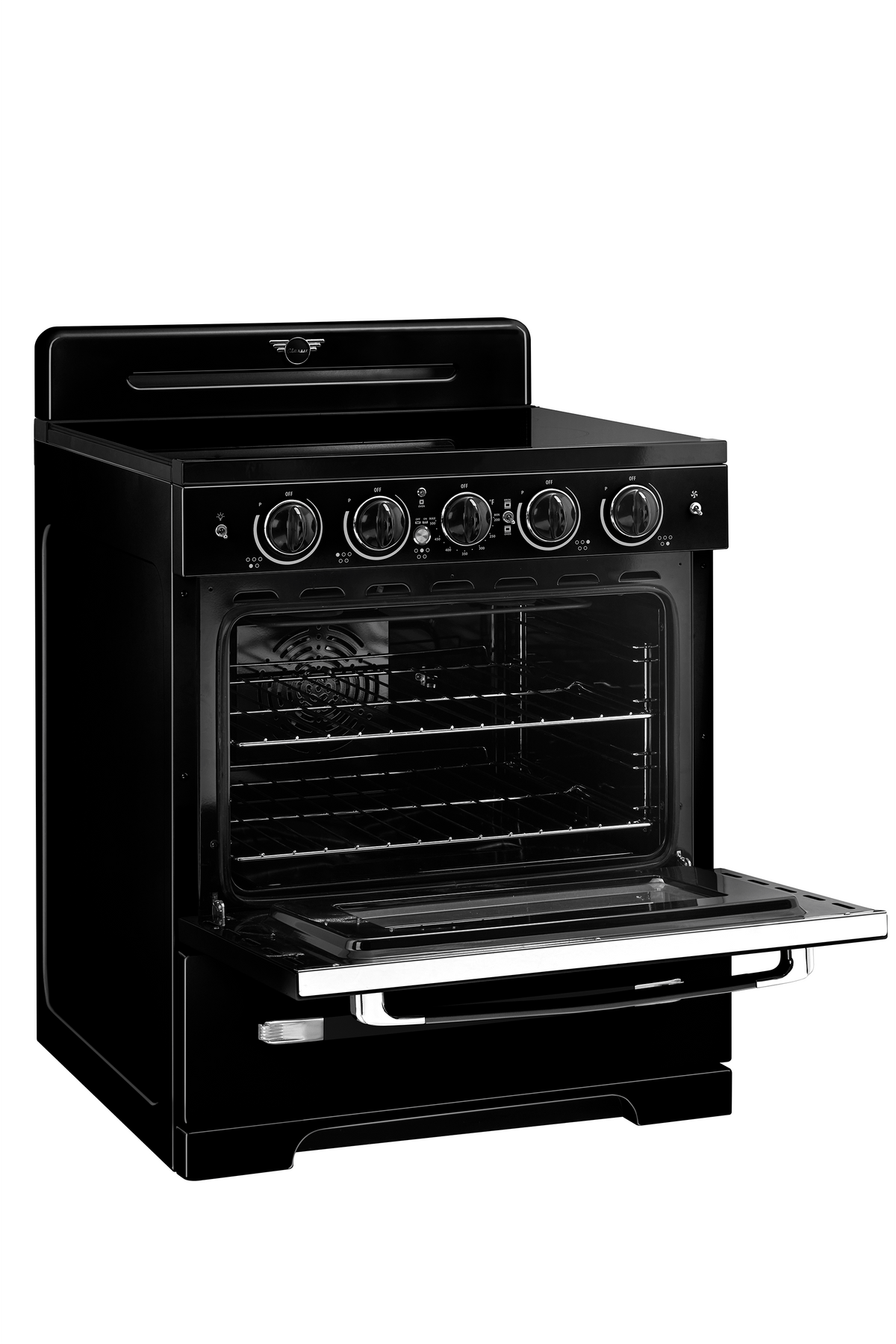Unique Classic Retro 30" Induction Range - Black