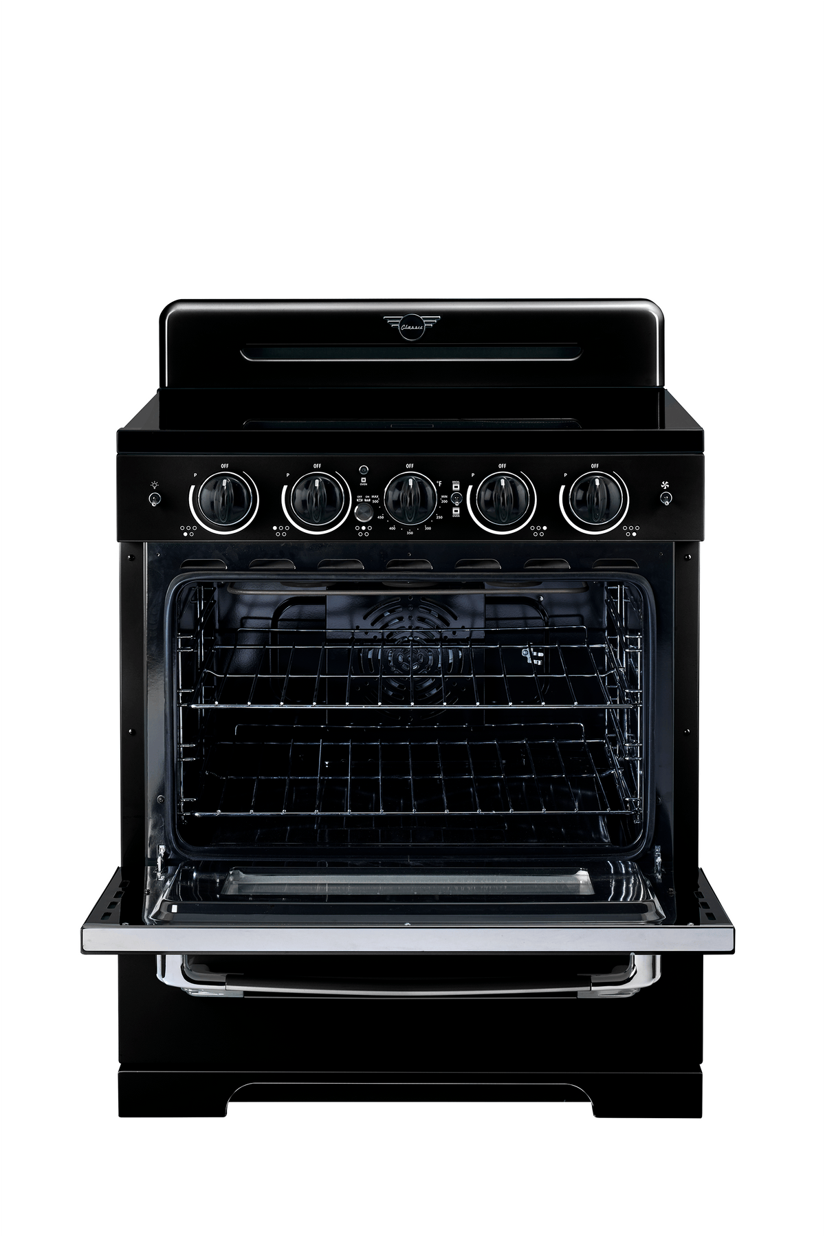 Unique Classic Retro 30" Induction Range - Black
