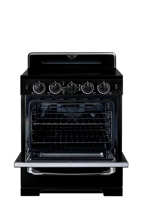 Unique Classic Retro 30" Induction Range - Black
