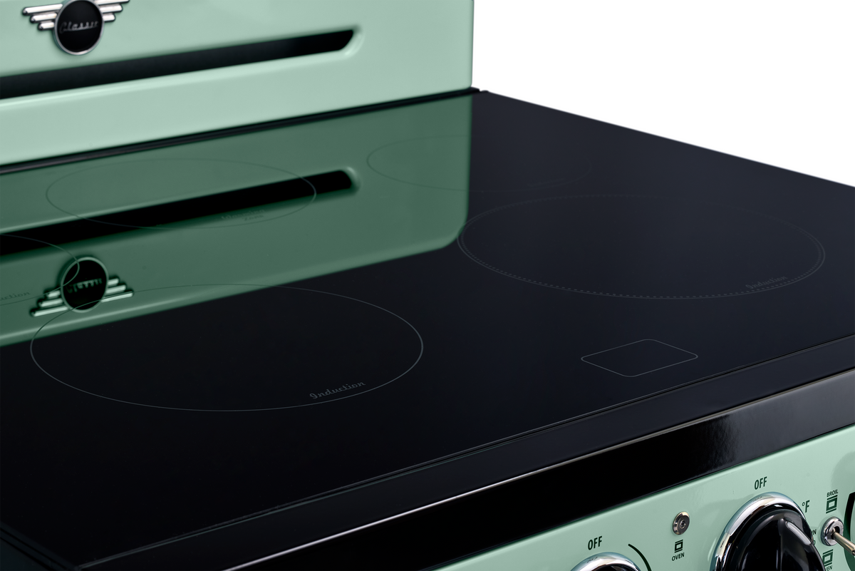 Unique Classic Retro 30" Induction Range - Light Green