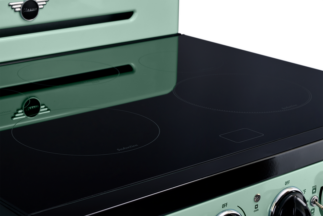 Unique Classic Retro 30" Induction Range - Light Green