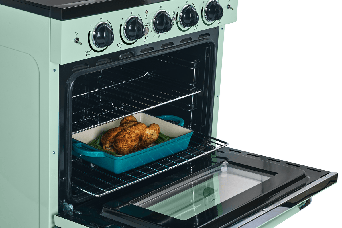 Unique Classic Retro 30" Induction Range - Light Green