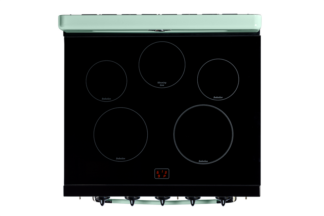 Unique Classic Retro 30" Induction Range - Light Green