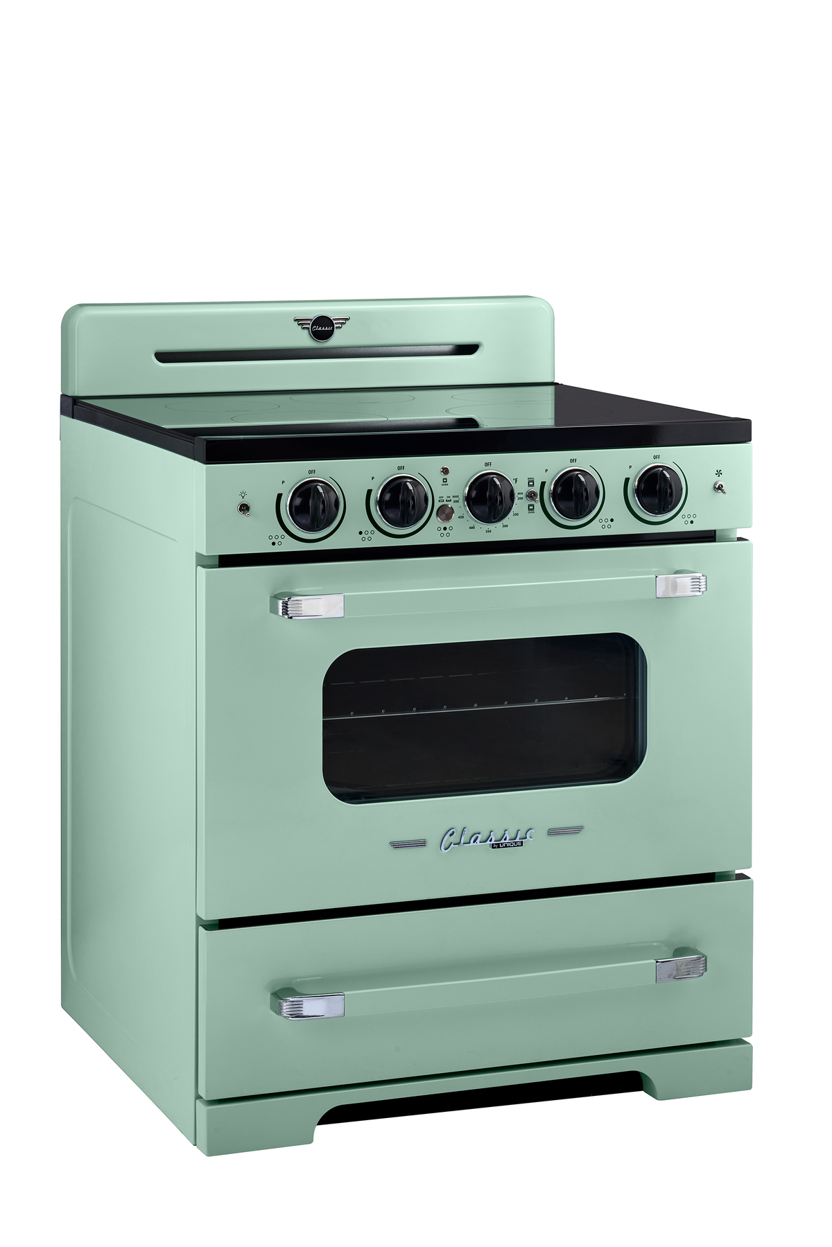 Unique Classic Retro 30" Induction Range - Light Green