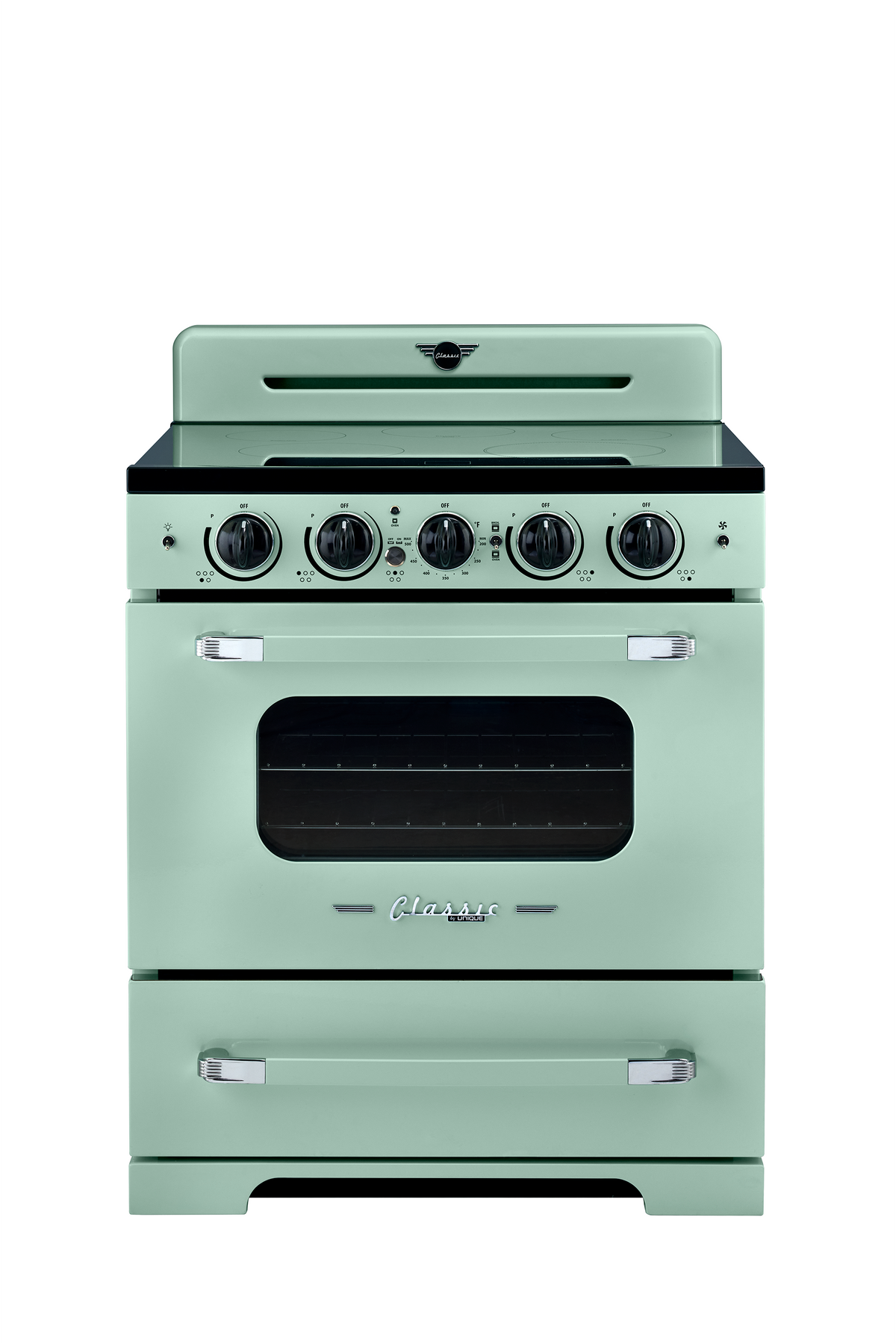 Unique Classic Retro 30" Induction Range - Light Green