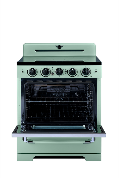 Unique Classic Retro 30" Induction Range - Light Green