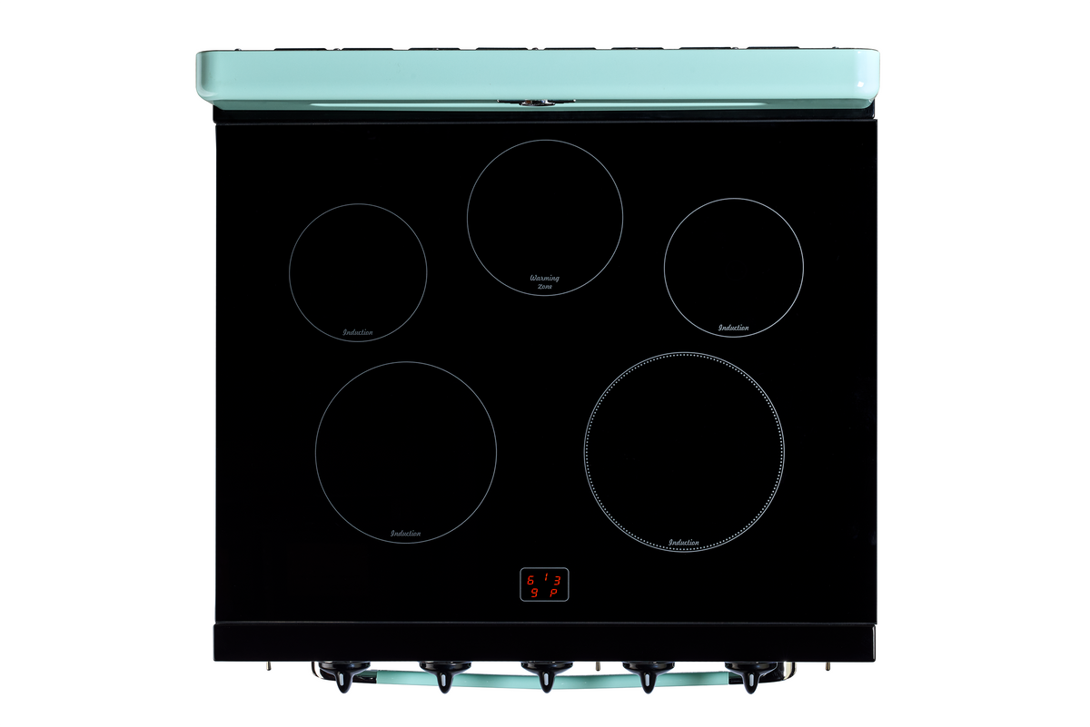 Unique Classic Retro 30" Induction Range - Turquoise