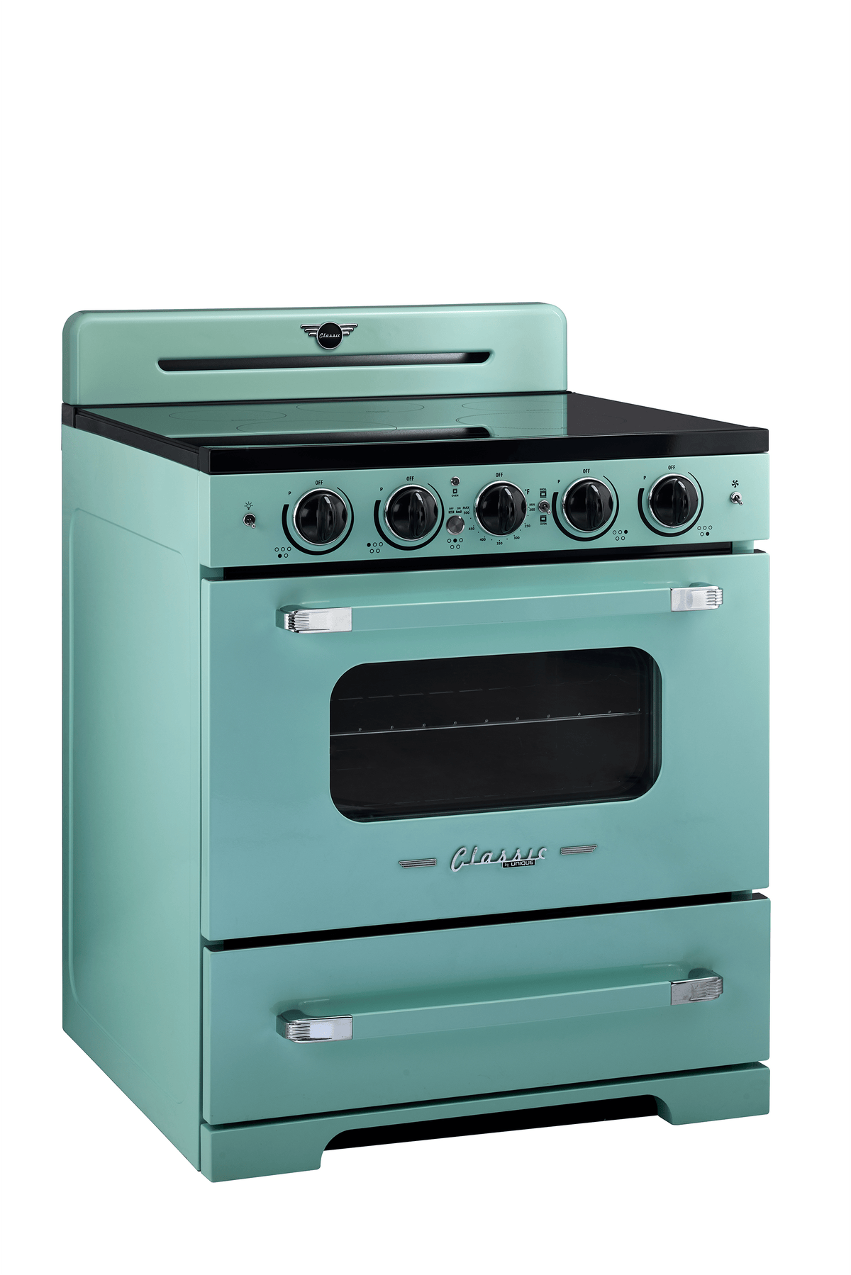 Unique Classic Retro 30" Induction Range - Turquoise