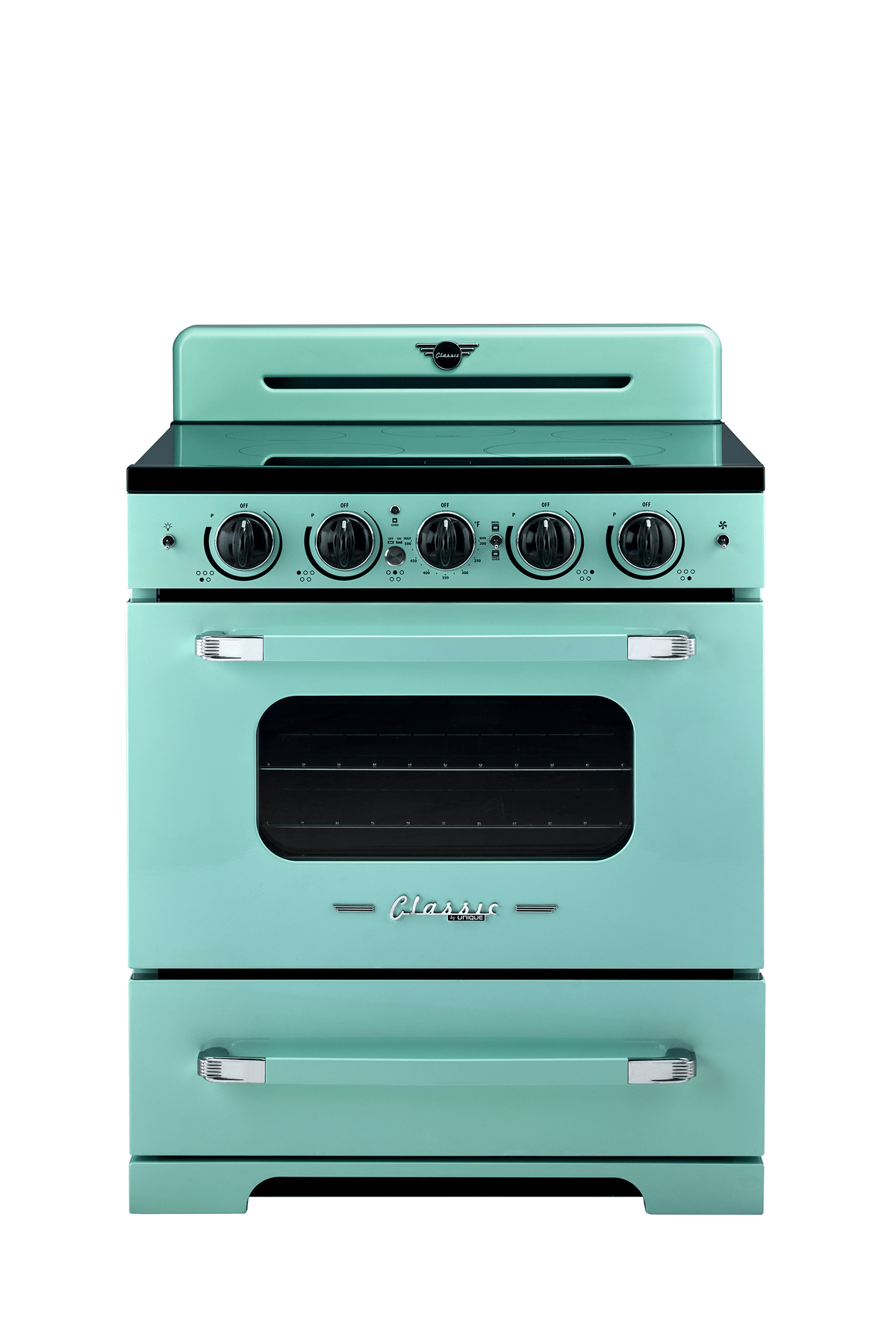Unique Classic Retro 30" Induction Range - Turquoise