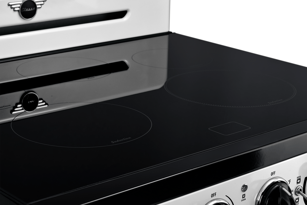 Unique Classic Retro 30" Induction Range - White