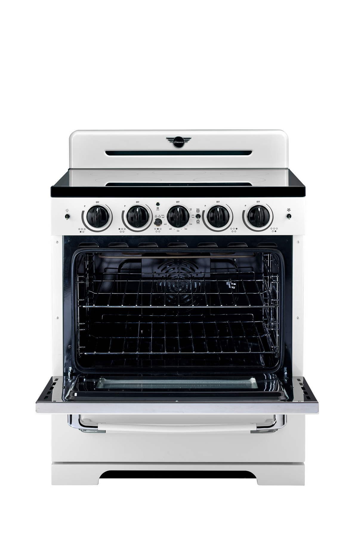 Unique Classic Retro 30" Induction Range - White
