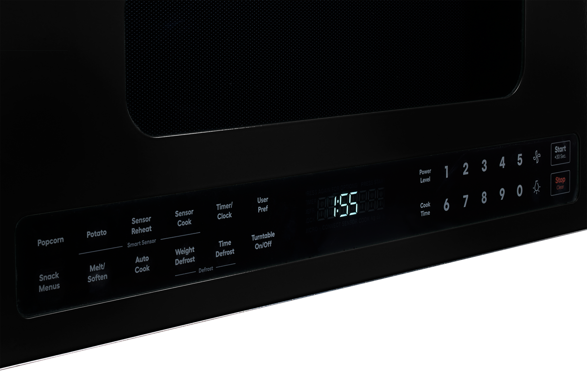 Unique Classic Retro 30" Over The Range Microwave - Black