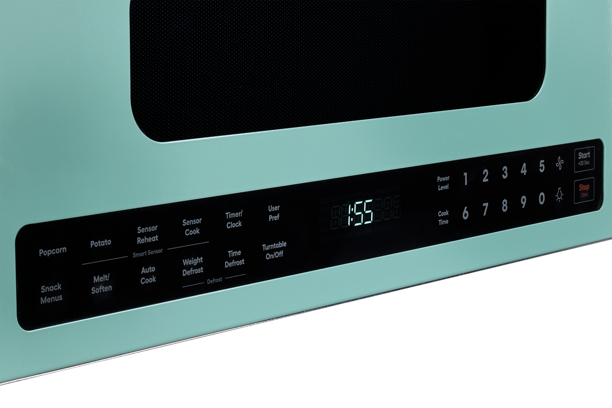 Unique Classic Retro 30" Over The Range Microwave - Turquoise