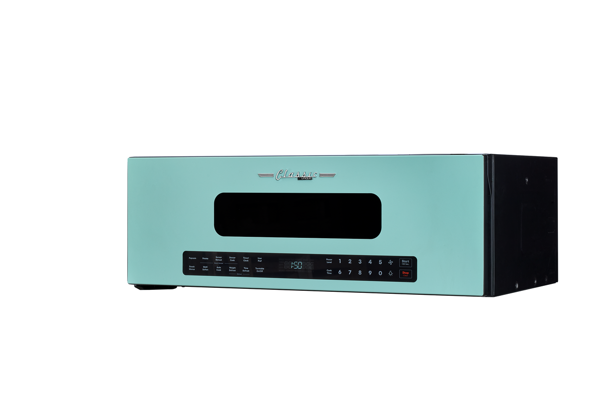Unique Classic Retro 30" Over The Range Microwave - Turquoise