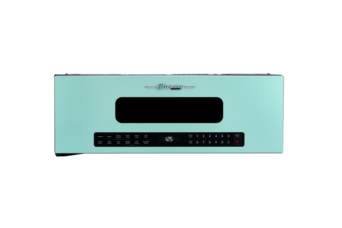 Unique Classic Retro 30" Over The Range Microwave - Turquoise