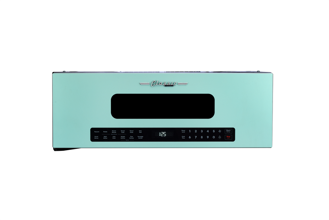 Unique Classic Retro 30" Over The Range Microwave - Turquoise