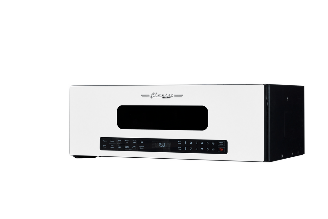 Unique Classic Retro 30" Over The Range Microwave - White