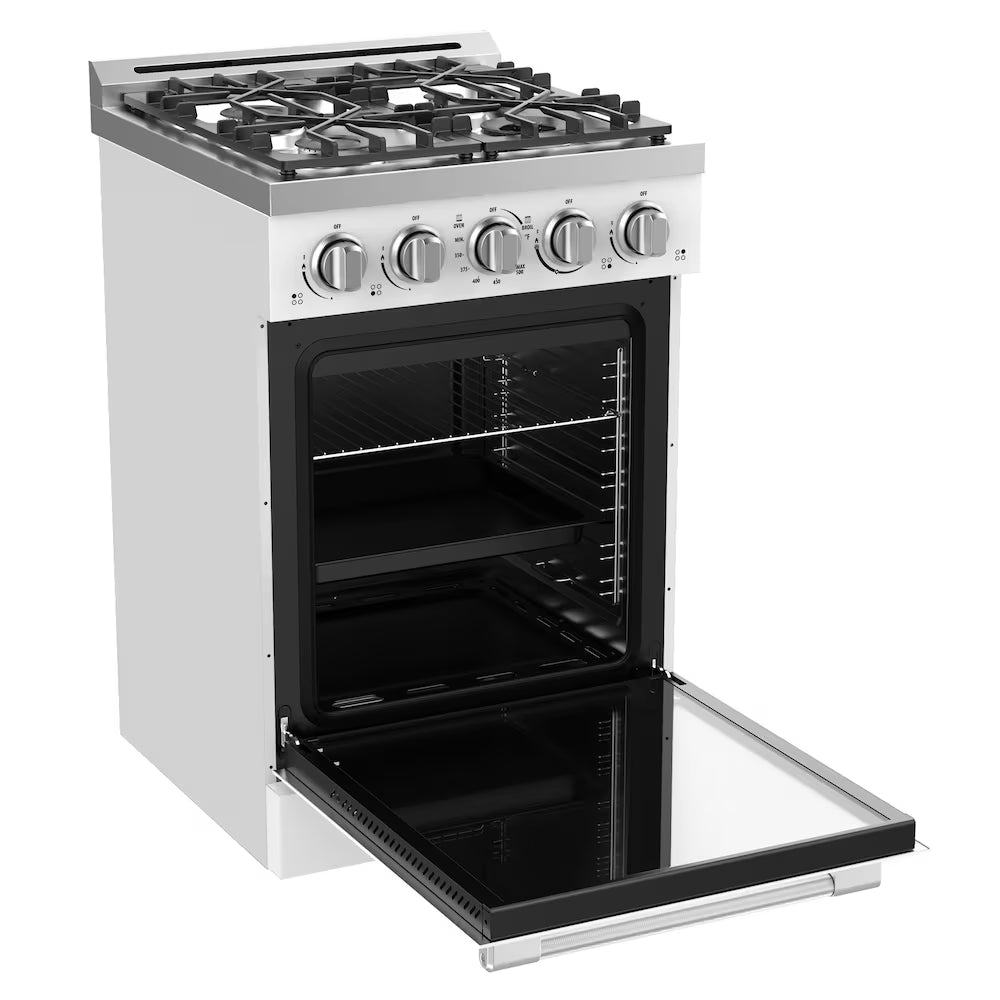 Unique 24" Modern Off-Grid Proane Range - White