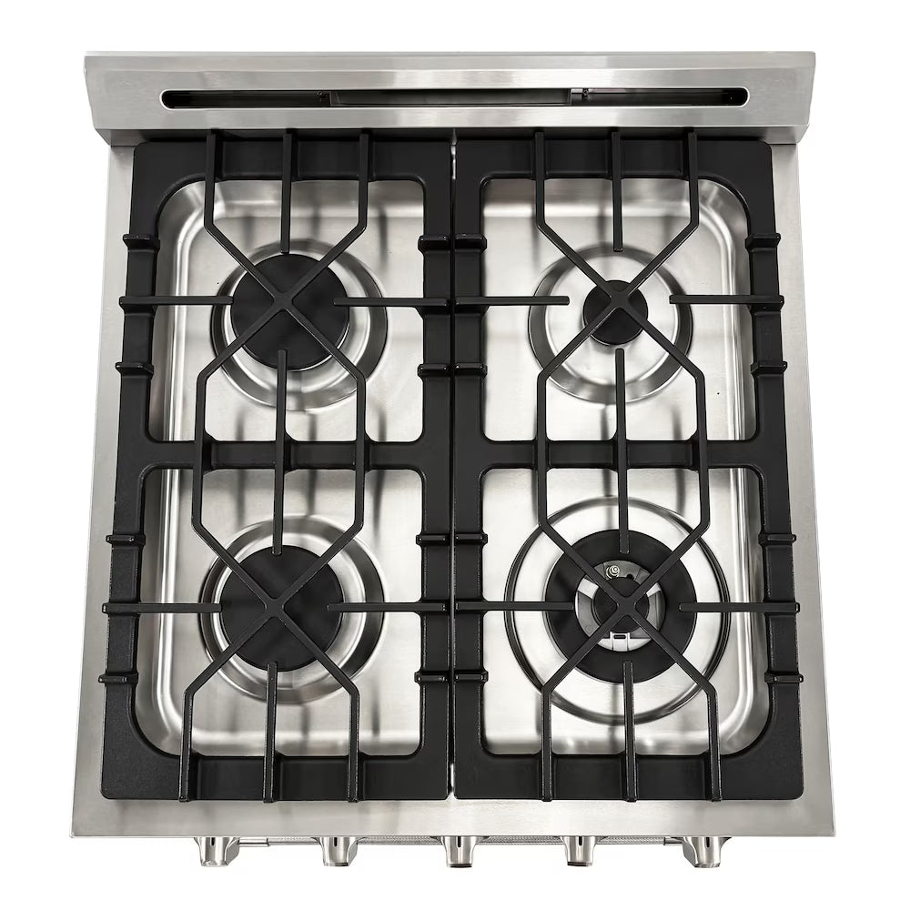Unique 24" Modern Off-Grid Propane Range - White