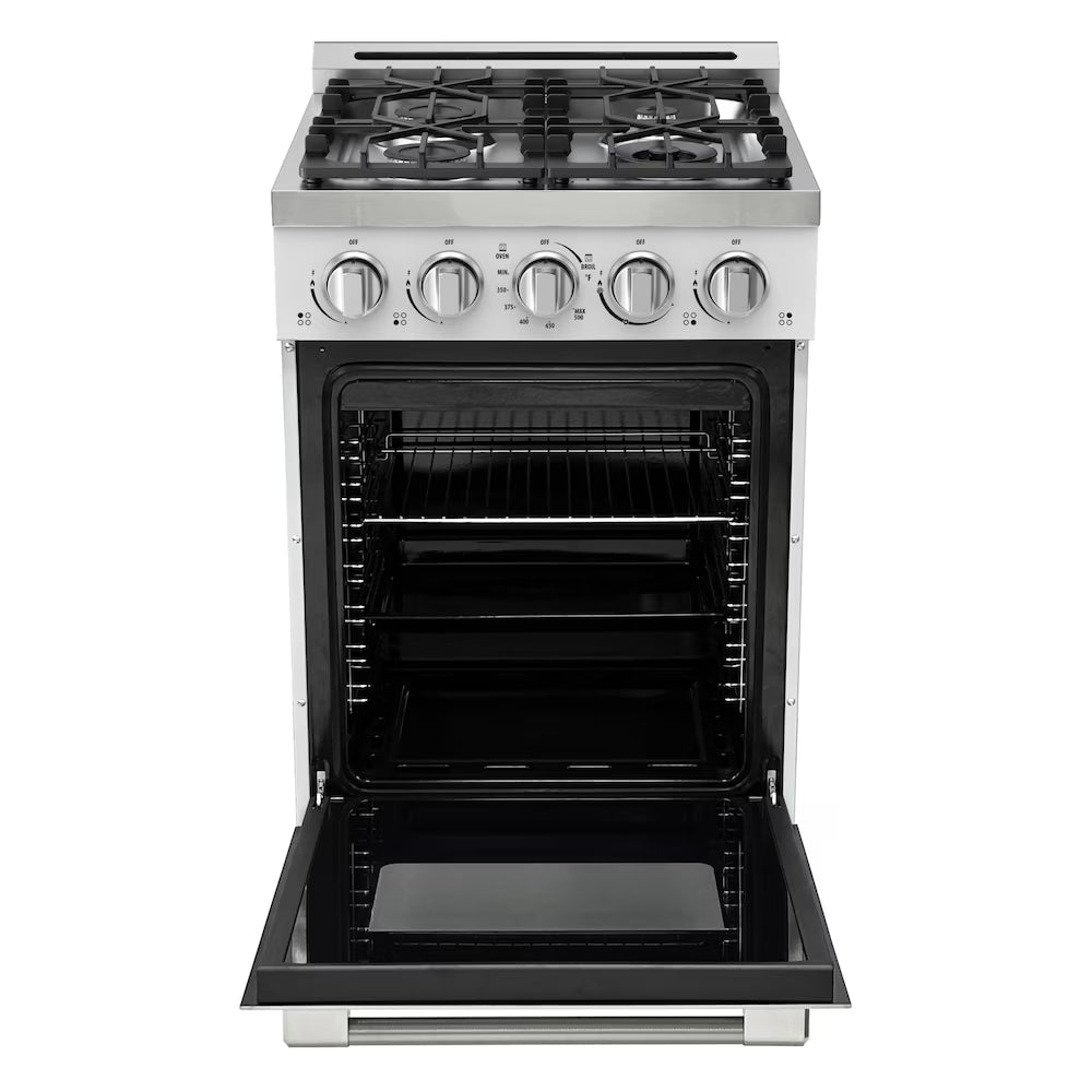 Unique 24" Modern Off-Grid Propane Range - White