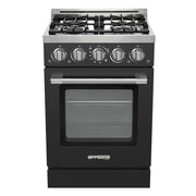 Unique 24" Modern Off-Grid Propane Range - Black