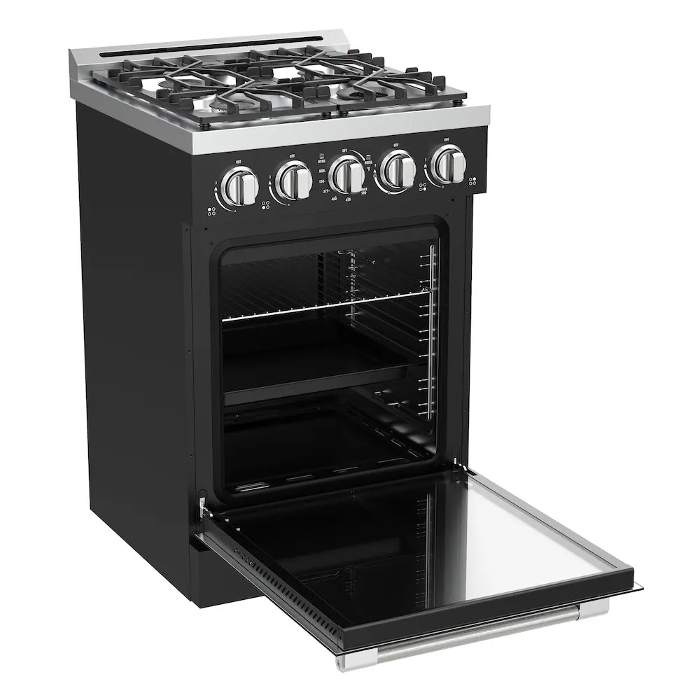 Unique 24" Modern Off-Grid Proane Range - Black