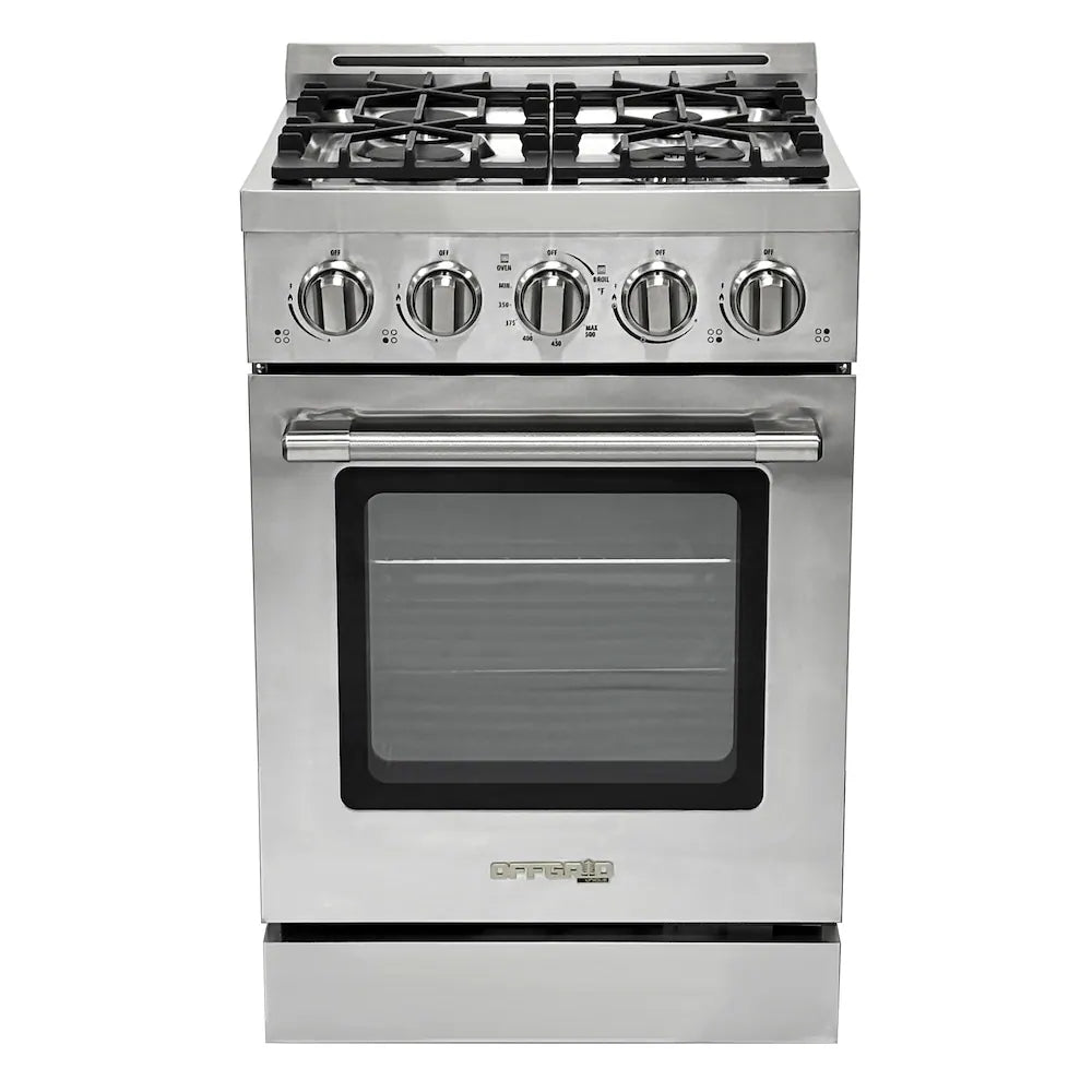 Unique 24" Modern Off-Grid Proane Range - Stainless Steel
