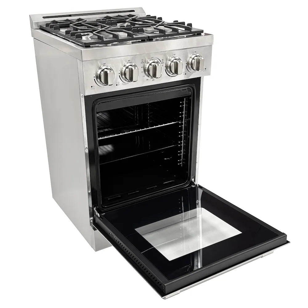 Unique 24" Modern Off-Grid Proane Range - Stainless Steel