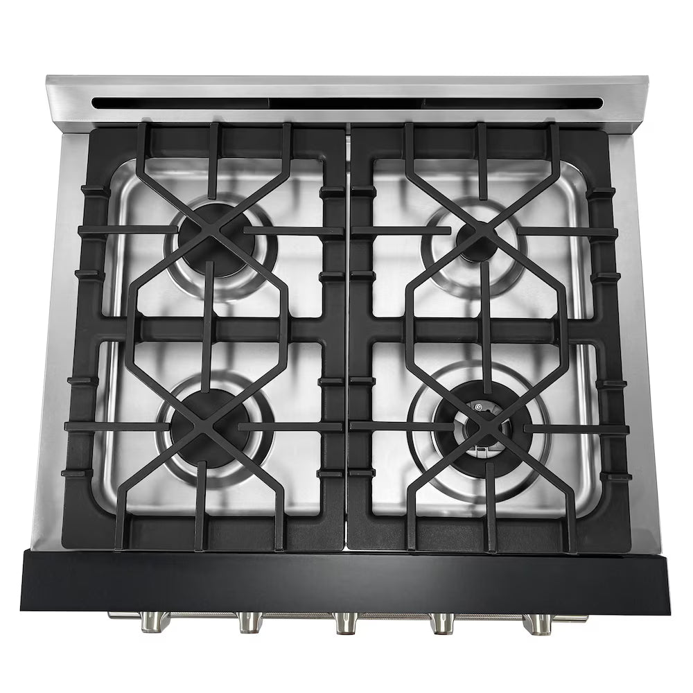 Unique 30" Modern Off-Grid Propane Range - Black