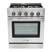 Unique 30" Modern Off-Grid Propane Range - Stainless Steel