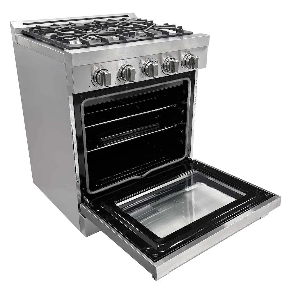 Unique 30" Modern Off-Grid Propane Range - Stainless Steel