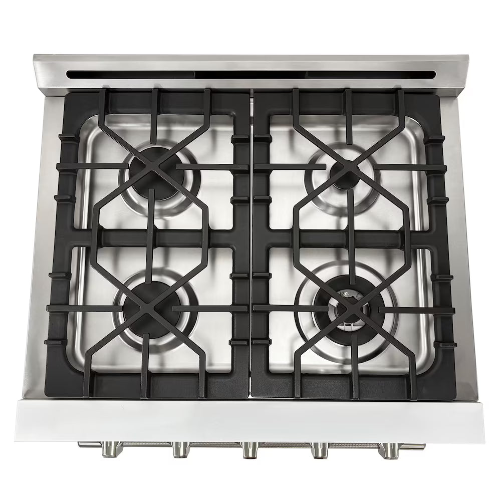 Unique 30" Modern Off-Grid Propane Range - White