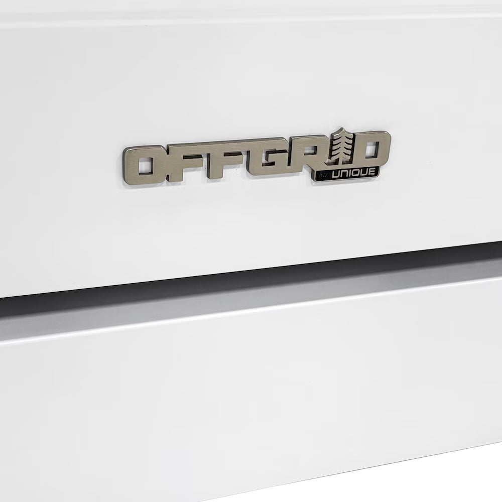 Unique 30" Modern Off-Grid Propane Range - White