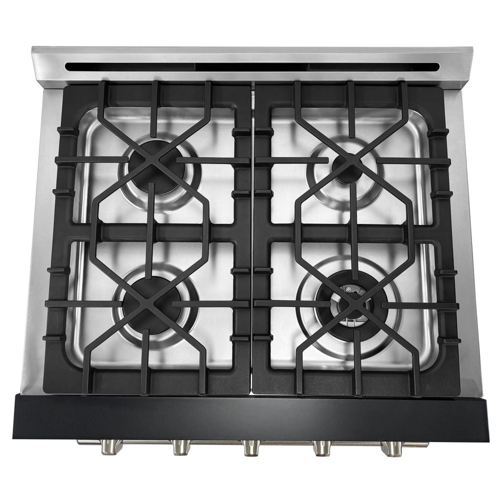 Unique 30" Off-Grid Propane Range Black