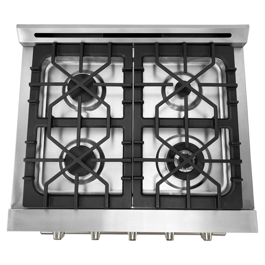 Unique 30" Off-Grid Propane Range Stainless steel