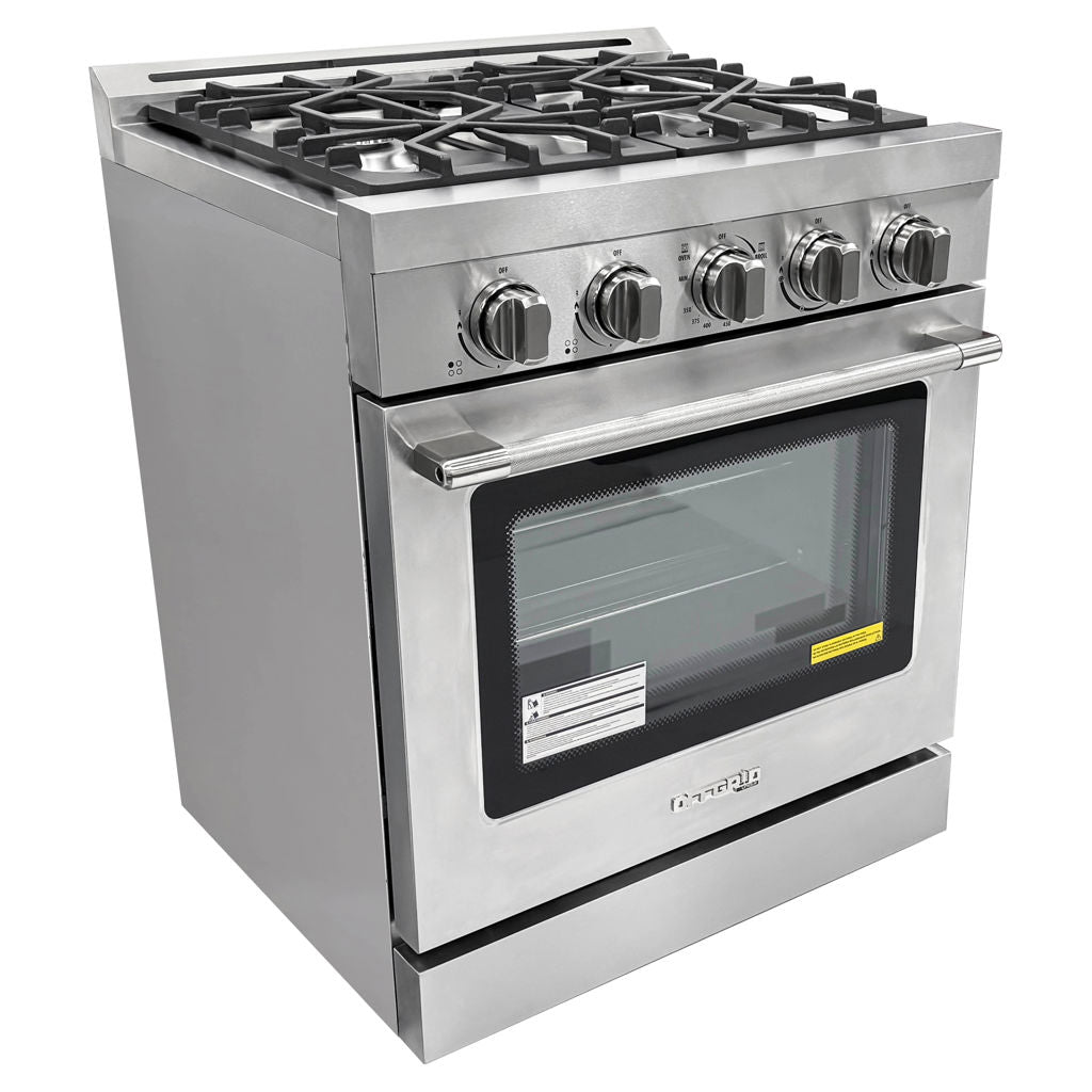 Unique 30" Off-Grid Propane Range Stainless steel