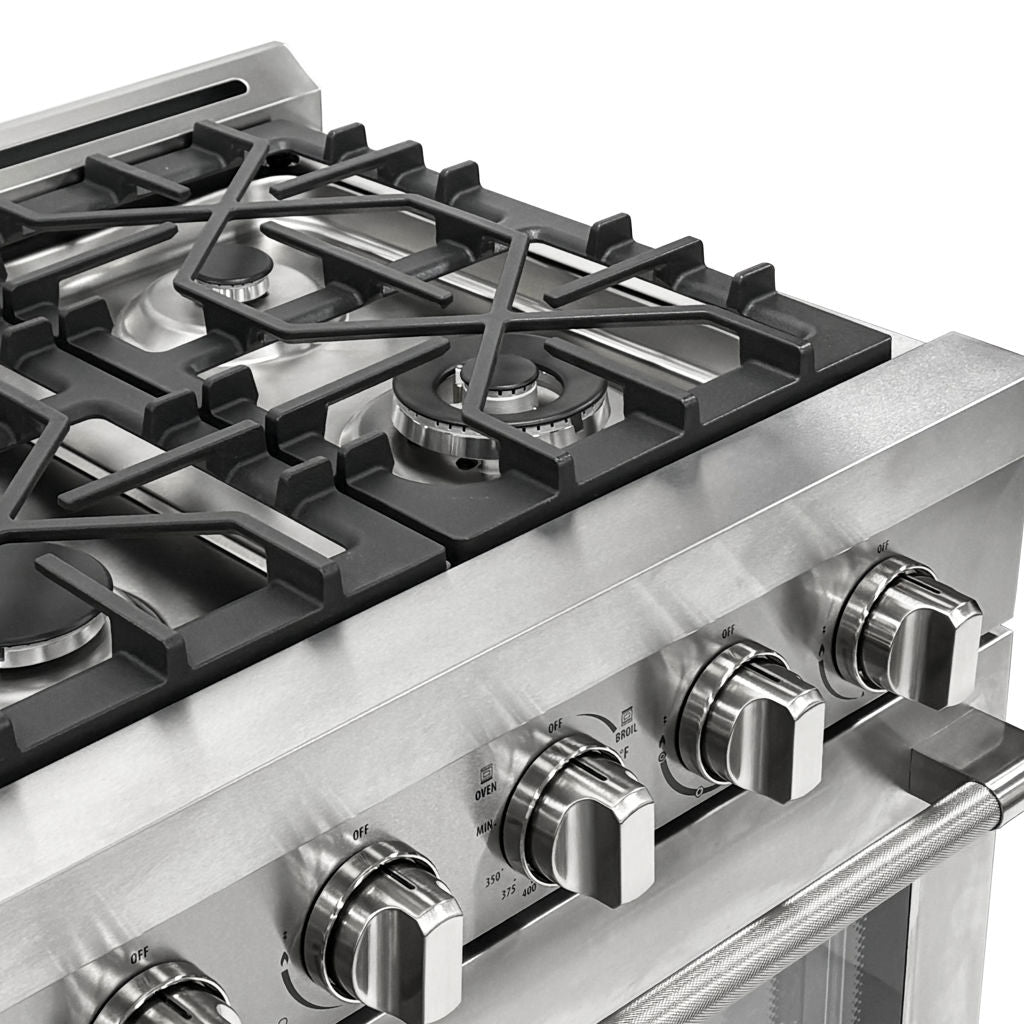 Unique 30" Off-Grid Propane Range Stainless steel